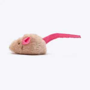 Mouse Mischief Plush Toy For Cat - Brown